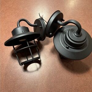 Source Unknown Matte Black Lantern Set